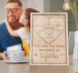 Personalized Dad Puzzle Sign - You Are the Piece That Holds Us Together - Add Up to Six Names!