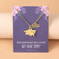 She Believed She Could, So She Did! Class of 2023 Graduate Necklaces - in Gold or Silver