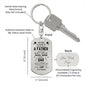 Special Person - Engraved Dog Tag Keychain - Happy Father's Day - From Daughter