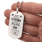 Special Person - Engraved Dog Tag Necklace - Happy Father's Day From Daughter