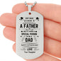 Special Person - Engraved Dog Tag Necklace - Happy Father's Day From Daughter
