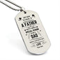 Special Person - Engraved Dog Tag Necklace - Happy Father's Day From Son