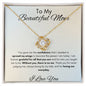 To My Beautiful Mom - Love Knot Necklace - Spread My Wings