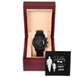 Daddy is Daughter's First Love - Black Chronograph Watch