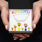Rainbow Hands - Love Wins - Personalized Name Necklace