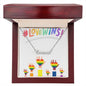 Rainbow Hands - Love Wins - Personalized Name Necklace