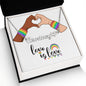 Love is Love - Custom Name Necklace - Perfect For Pride Month!