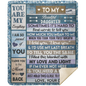 To My Daughter - Premium Mink Sherpa Blanket 50x60 - You Are My Everything