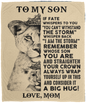 To My Son the Lion - Cozy Plush Fleece Blanket 50x60