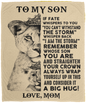 To My Son the Lion - Cozy Plush Fleece Blanket 50x60
