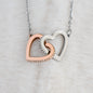 To My Chosen Sister - Interlocking Hearts Necklace - White