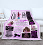 To My Daughter - To the Moon & Back - Velveteen Plush Blanket - 50x60