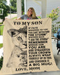 To My Son the Lion - Cozy Plush Fleece Blanket 50x60