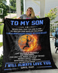 To My Son - Basketball - Cozy Plush Fleece Blanket - 50x60