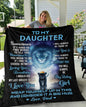 To My Daughter, Love Dad - Premium Mink Sherpa Blanket 50x60