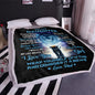 To My Daughter, Love Dad - Premium Mink Sherpa Blanket 50x60