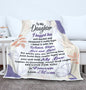 To My Daughter - Love & Light - Throw Blanket