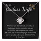 Love Knot Necklace - To My Badass Wife - A Bestseller! - PopGifts