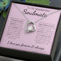 To My Smokin Hot Soulmate - Eternal Hope Necklace - Pink with Black Font - PopGifts