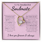 To My Smokin Hot Soulmate - Eternal Hope Necklace - Pink with Black Font - PopGifts