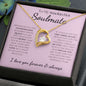 To My Smokin Hot Soulmate - Eternal Hope Necklace - Pink with Black Font - PopGifts