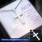 Faith is Confidence - Personalized Cross Necklace