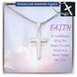Faith is Confidence - Personalized Cross Necklace