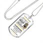 To My Amazing Daughter - Tiger - Dog Tag - White