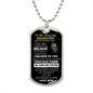 To My Amazing Daughter - Tiger - Dog Tag