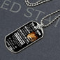 BEST SELLER! To My Son - Love Dad - I Believe in You Dog Tag