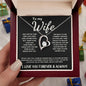 To My Wife - Forever Love Necklace - The Day I Met You - Black Card