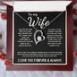 To My Wife - Forever Love Necklace - The Day I Met You - Black Card