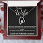 To My Wife - Forever Love - Love of My Life Necklace - Black Card