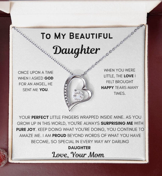 Forever Love Necklace - To My Daughter - BEST SELLER! - PopGifts