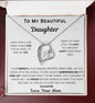 Forever Love Necklace - To My Daughter - BEST SELLER! - PopGifts