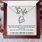 To Wife - Forever Love Necklace - I Love You Forever - White Card
