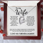 To My Wife - Forever Love Necklace - The Day I Met You - White Card