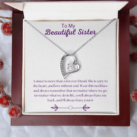 To My Sister - Forever Love Necklace - Forever Friend