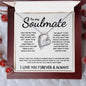 To My Soulmate - Forever Love Necklace - The Day I Met You - White Card