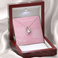 To My Chosen Sister - Forever Love Necklace - Pink