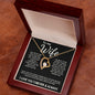 To My Wife - Forever Love Necklace - The Day I Met You - Black Card