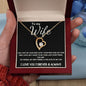 To My Wife - Forever Love - Love of My Life Necklace - Black Card