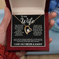 To My Wife - Forever Love Necklace - The Day I Met You - Black Card