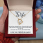 To Wife - Forever Love Necklace - I Love You Forever - White Card