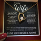 To My Wife - Forever Love Necklace - The Day I Met You - Black Card