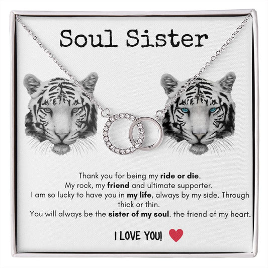 Soul Sister - Perfect Pair Necklace - White Tiger
