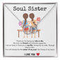 Soul Sister - Perfect Pair Necklace - I Love You/White Card