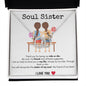 Soul Sister - Perfect Pair Necklace - I Love You/White Card