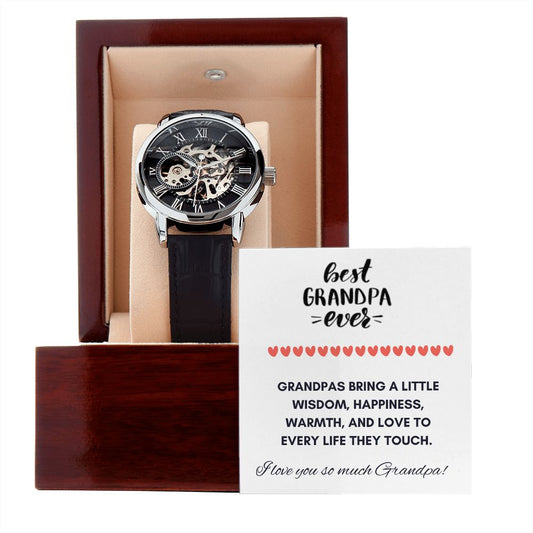 Best Grandpa Ever - Openwork Watch