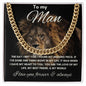 To My Man - Cuban Link Chain - Lion